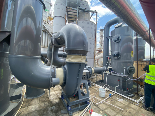 電鍍廠標配永磁節(jié)能風機新裝項目